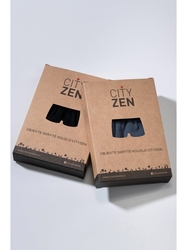 Antibakteriální pánské boxerky CityZen černé + šedé 
