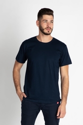 Bavlněné triko CityZen, černá barva, kulatý výstřih 