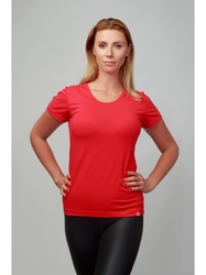 Dámské bavlněné triko CityZen červené klasické 