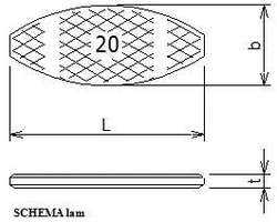 SPOJOVACÍ LAMELA vel. 20  - balení 1000ks